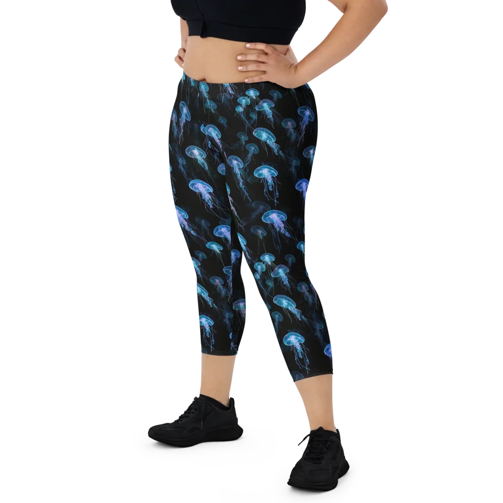 Deep Sea Reverie on Capri Leggings — Front