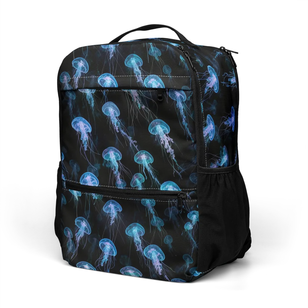 Deep Sea Reverie on Utility Backpack — Left Front