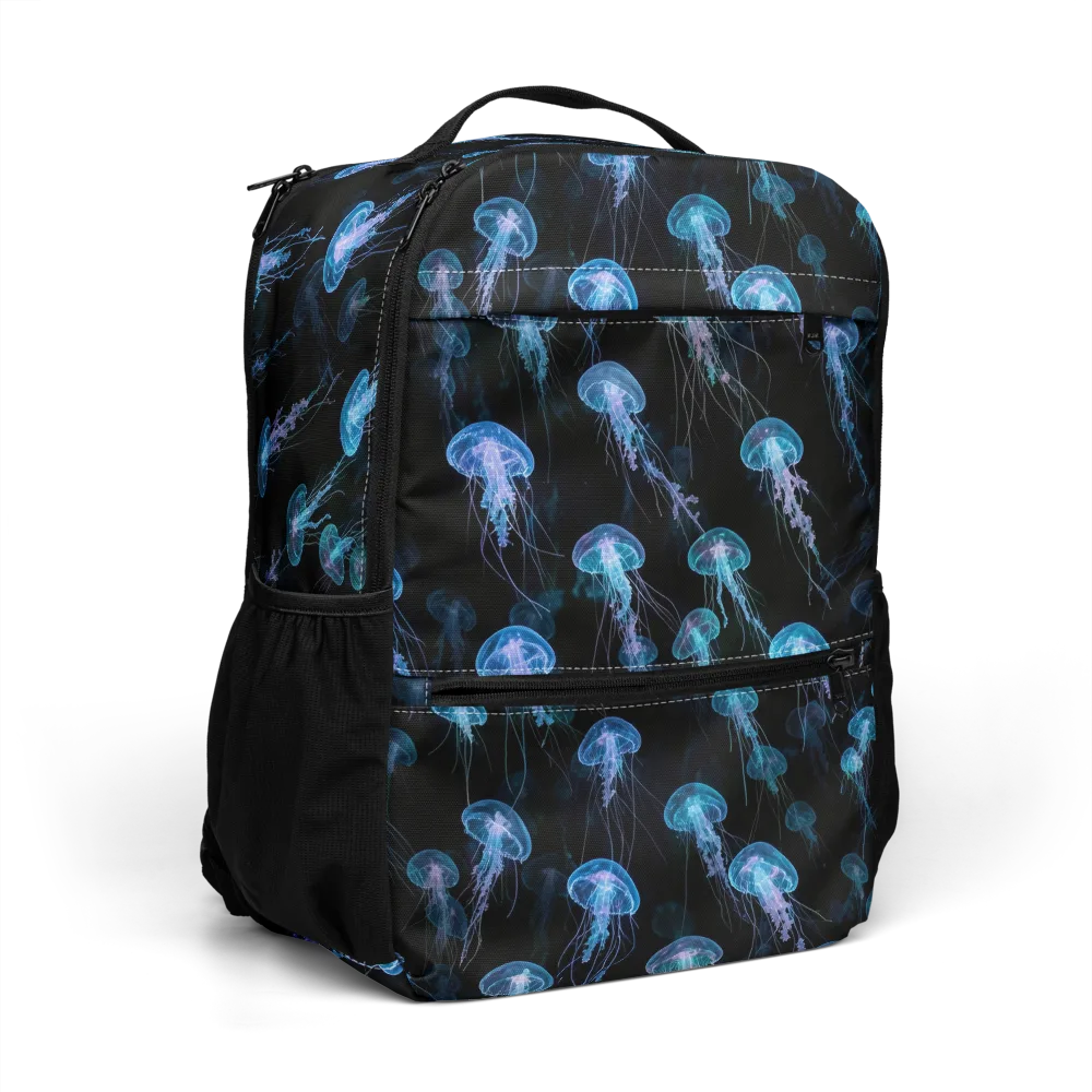 Deep Sea Reverie on Utility Backpack — Right Front