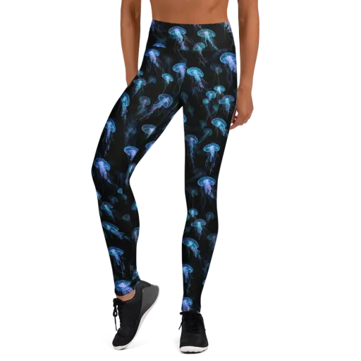 Deep Sea Reverie on a Yoga Leggings