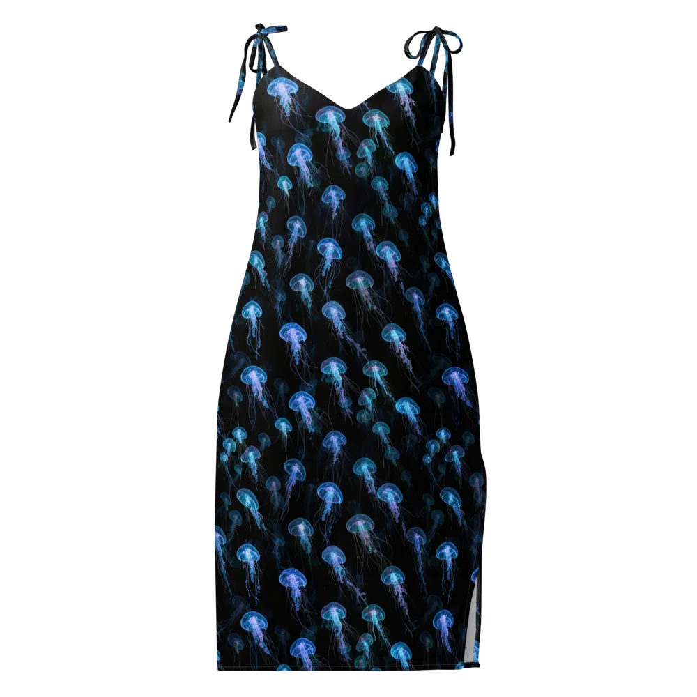 Deep Sea Reverie on Slip Dress — Front