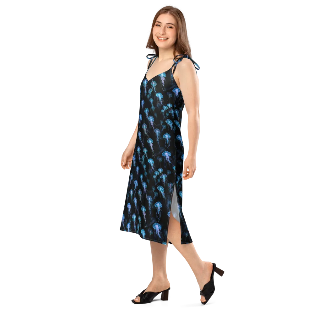 Deep Sea Reverie on Slip Dress — Left Front