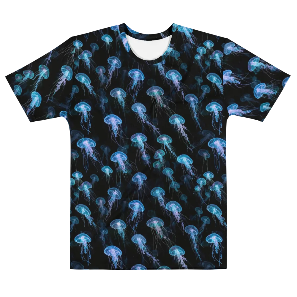 Deep Sea Reverie on Men's Cotton Crew Neck T-Shirt — Front