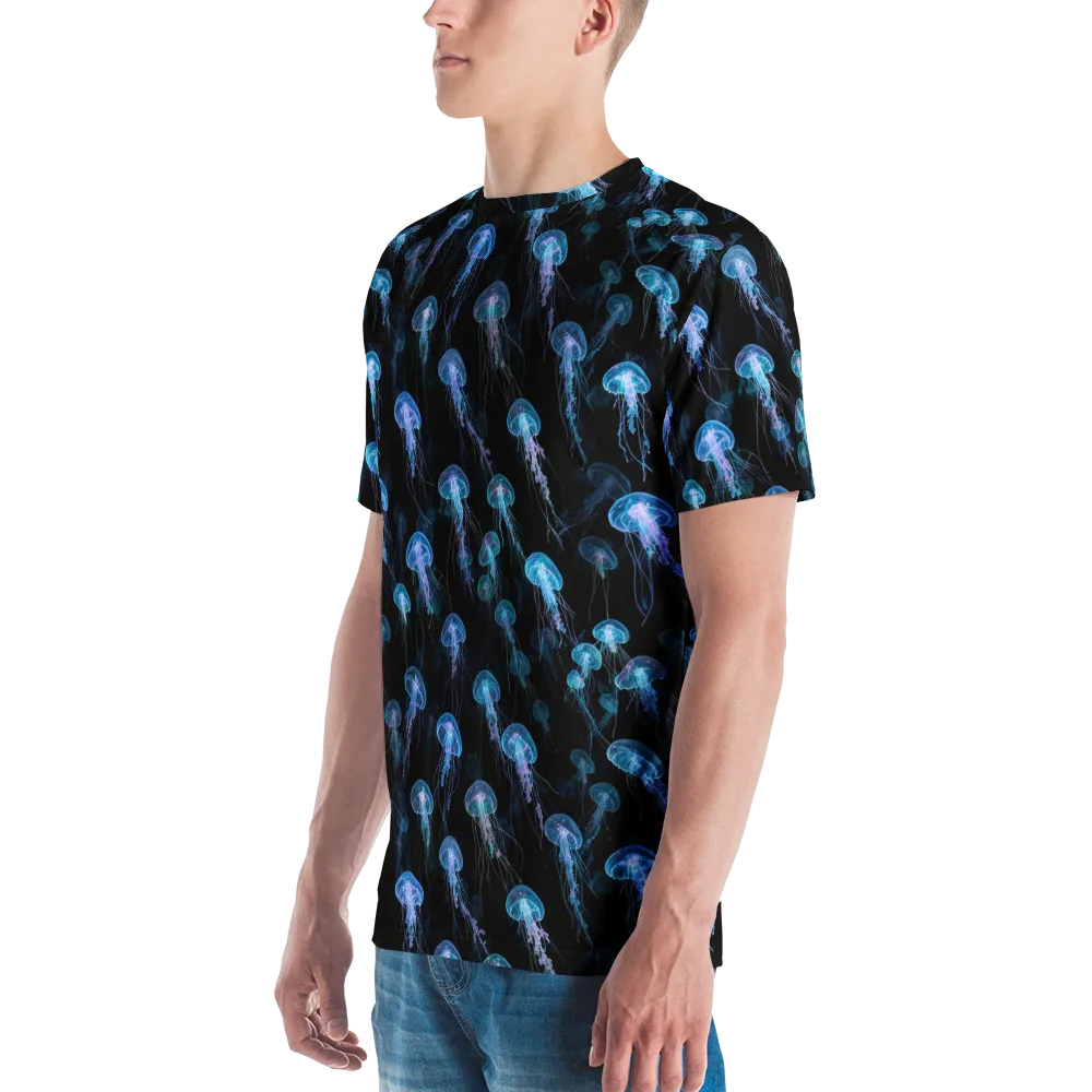 Deep Sea Reverie on Men's Crew Neck T-Shirt — Left