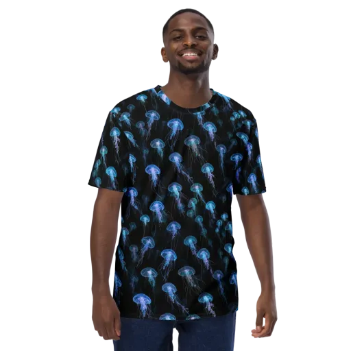 Deep Sea Reverie on a Men's Crew Neck T-Shirt