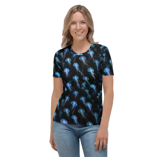 Deep Sea Reverie on a Women's Crew Neck T-Shirt