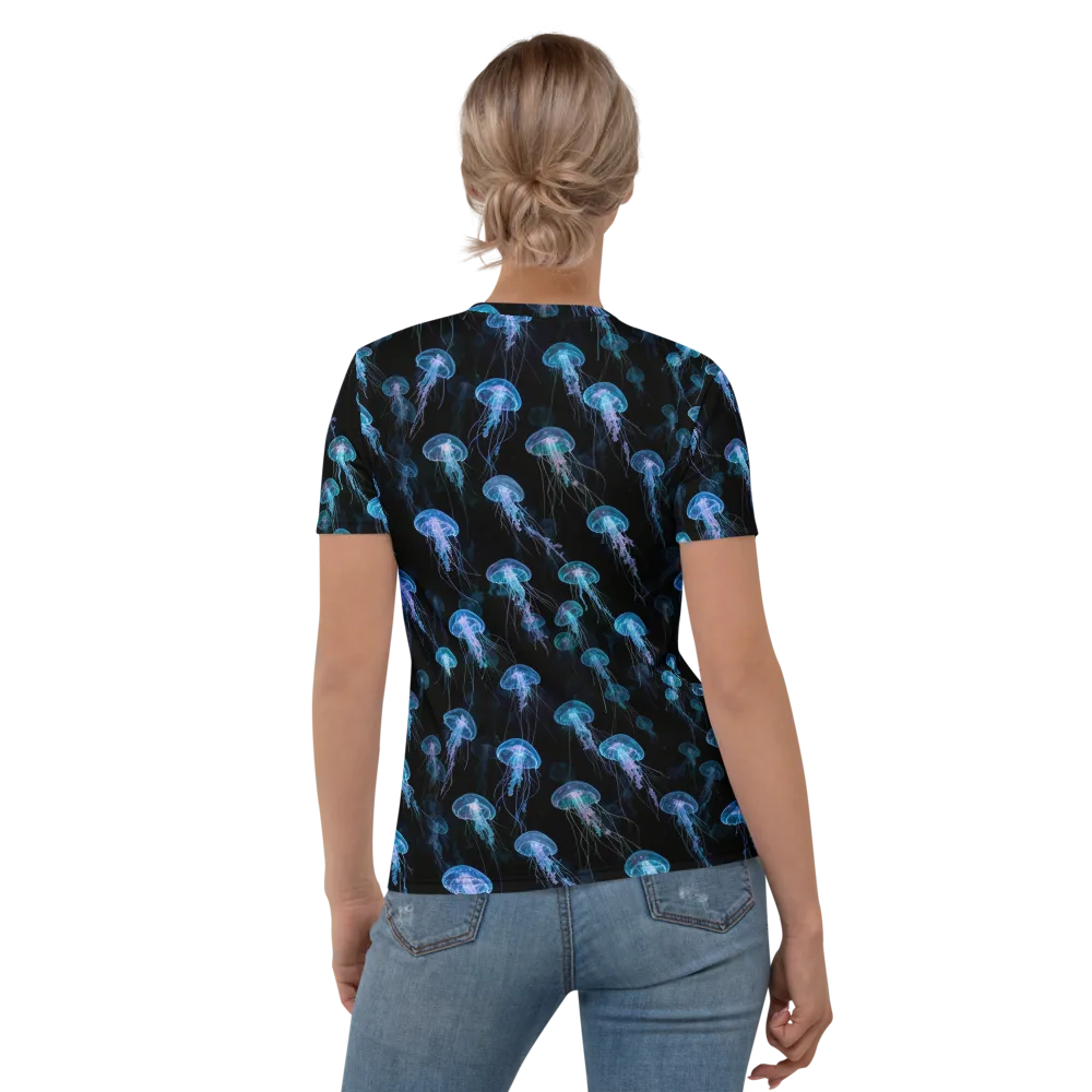 Deep Sea Reverie on Women's Crew Neck T-Shirt — Back