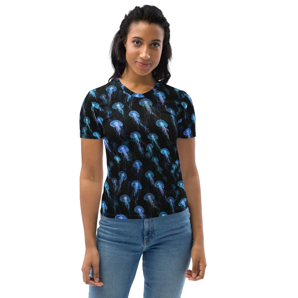 Deep Sea Reverie on Women's Crew Neck T-Shirt — Front
