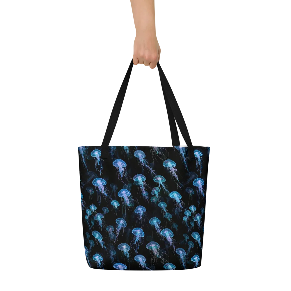 Deep Sea Reverie on Large Tote Bag W/ Pocket — Front