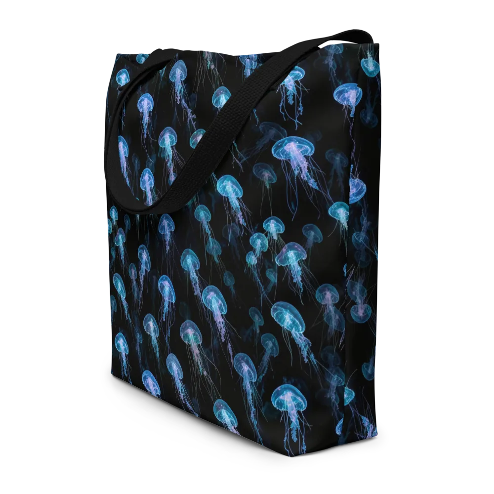 Deep Sea Reverie on Large Tote Bag W/ Pocket — Front
