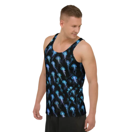 Deep Sea Reverie on a Men's Tank Top