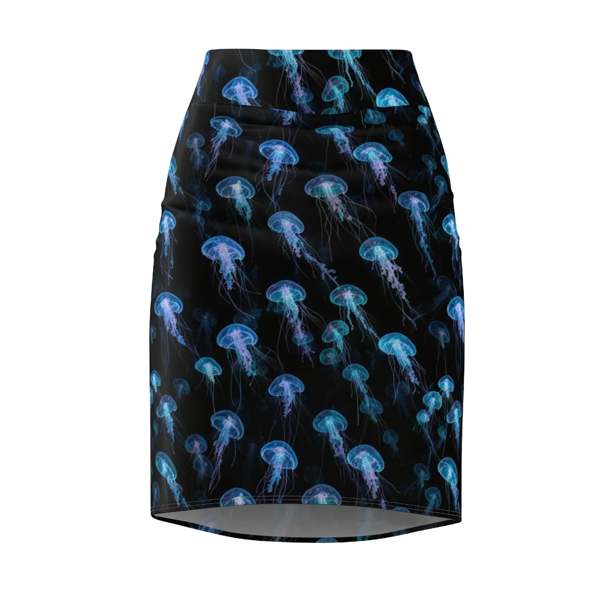 Deep Sea Reverie on Pencil Skirt — Front