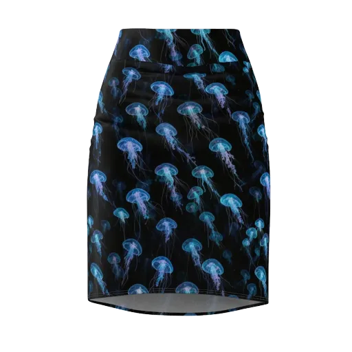 Deep Sea Reverie on a Pencil Skirt