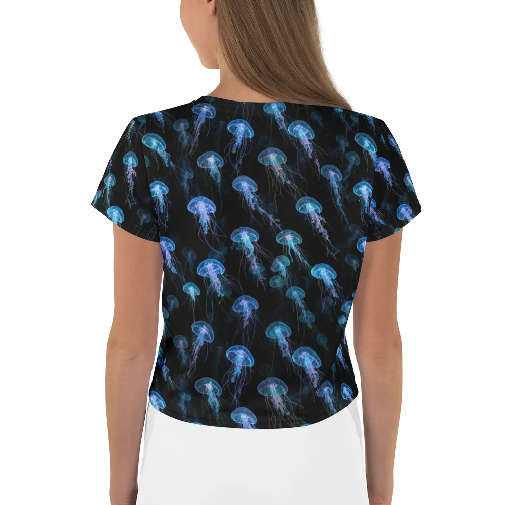 Deep Sea Reverie on Crop Tee — Back