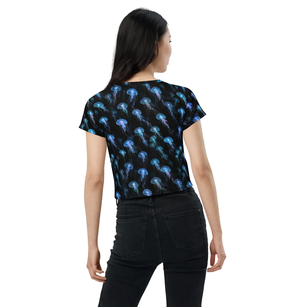 Deep Sea Reverie on Crop Tee — Back
