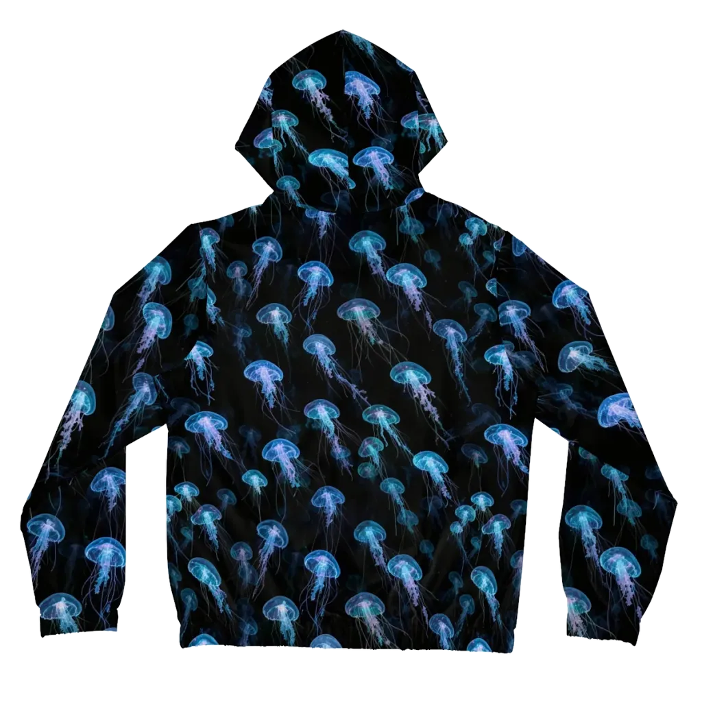 Deep Sea Reverie on Women's Full-Zip Hoodie — Back