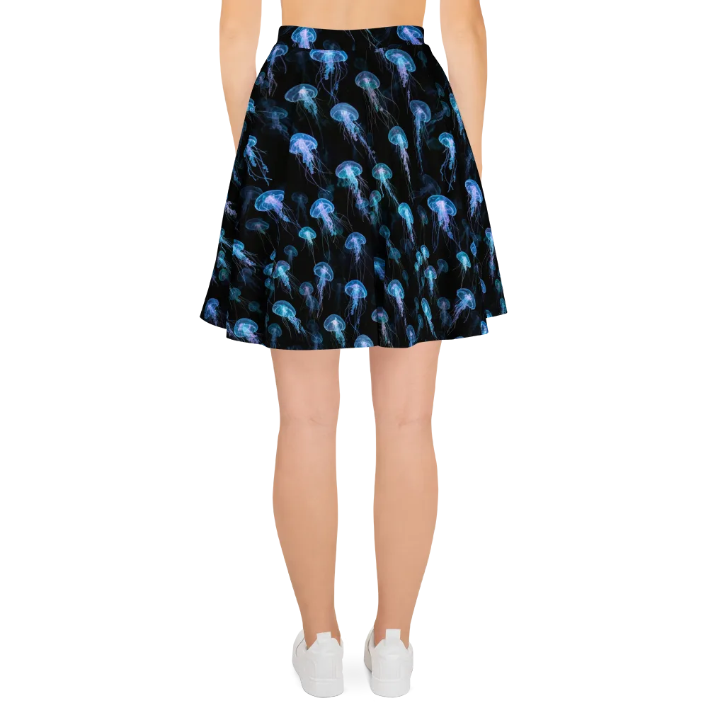 Deep Sea Reverie on Skater Skirt — Back