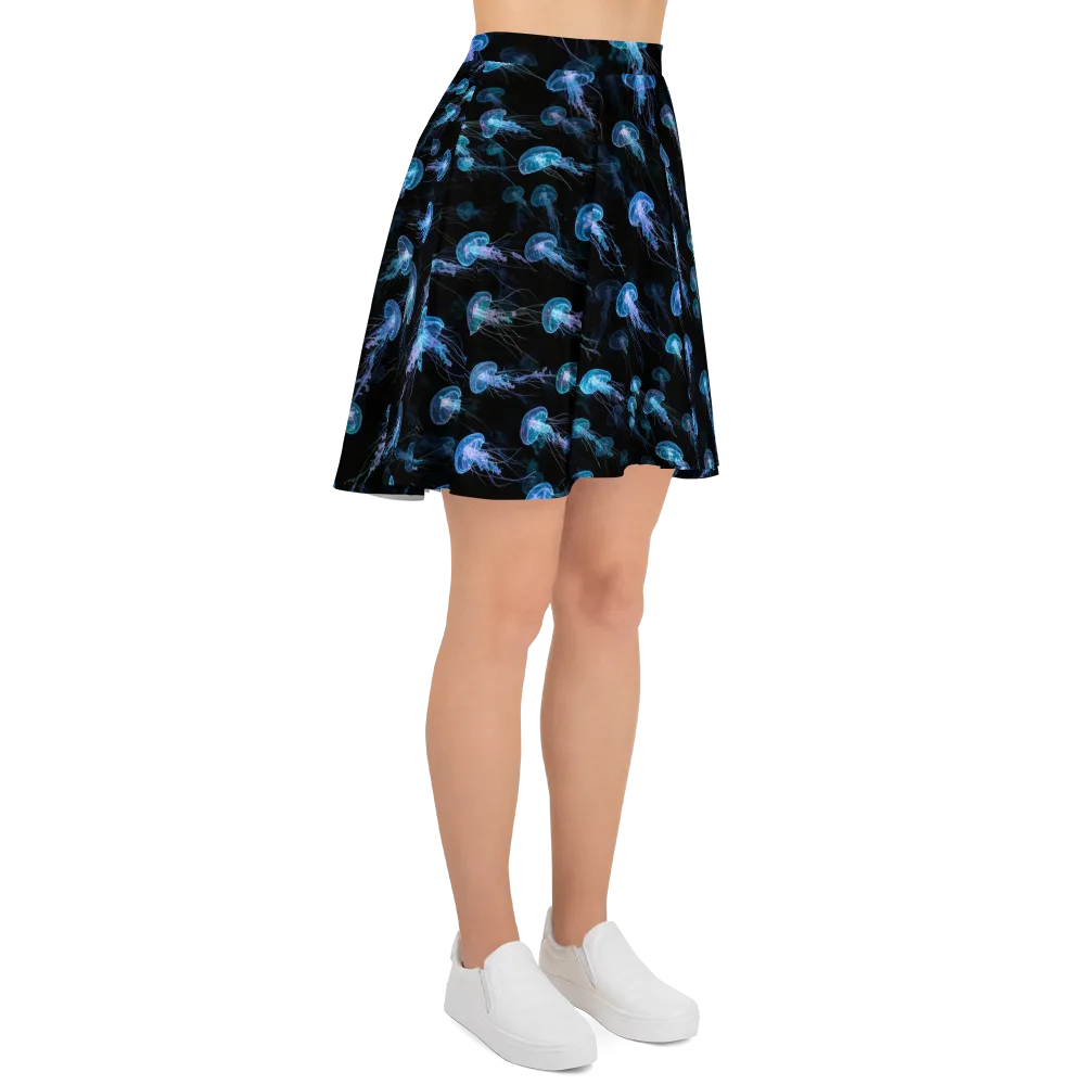 Deep Sea Reverie on Skater Skirt — Right