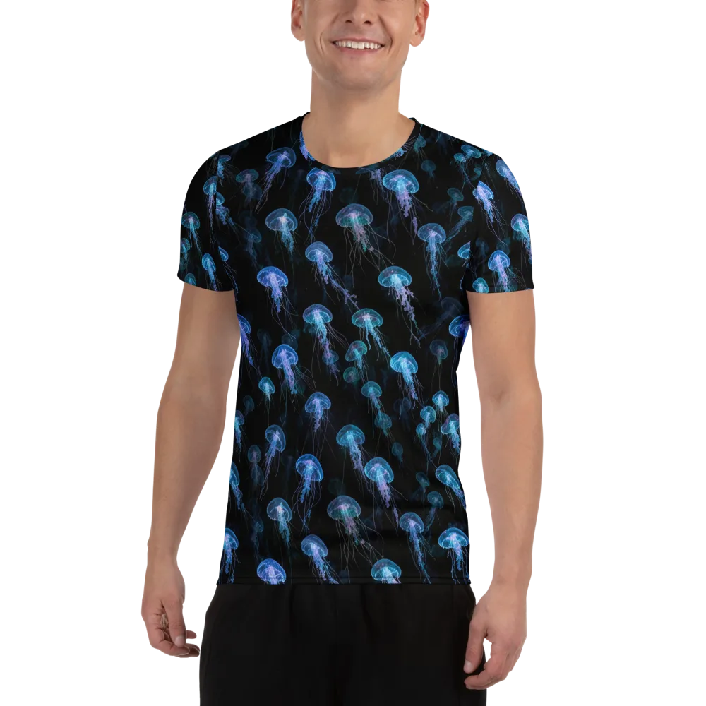 Deep Sea Reverie on Men's Athletic T-Shirt — Front