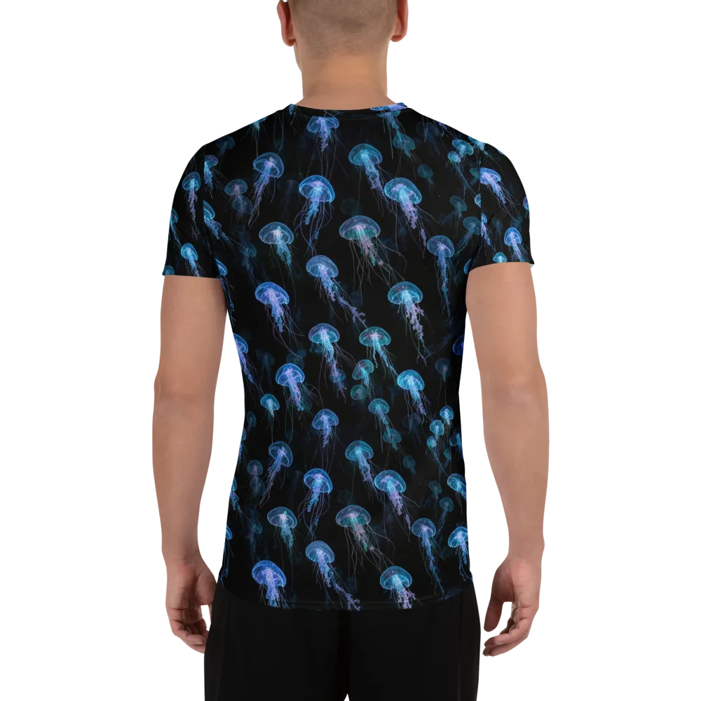 Deep Sea Reverie on Men's Athletic T-Shirt — Back