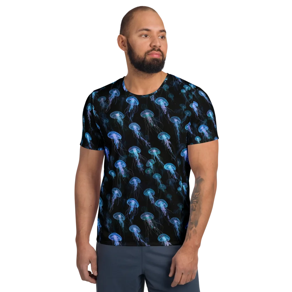 Deep Sea Reverie on Men's Athletic T-Shirt — Front