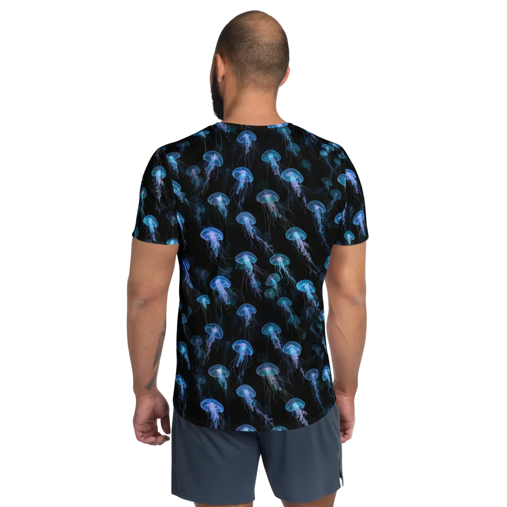 Deep Sea Reverie on Men's Athletic T-Shirt — Back