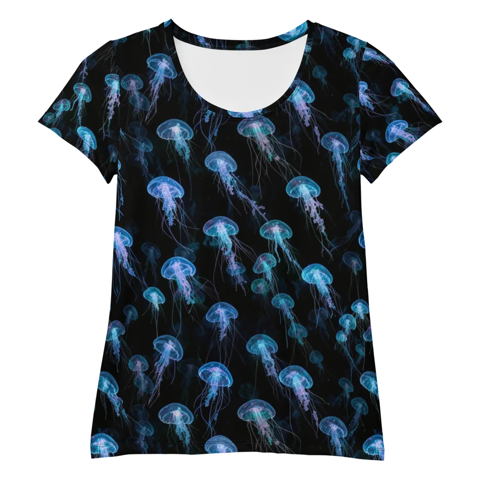 Deep Sea Reverie on Women's Athletic T-Shirt — Front