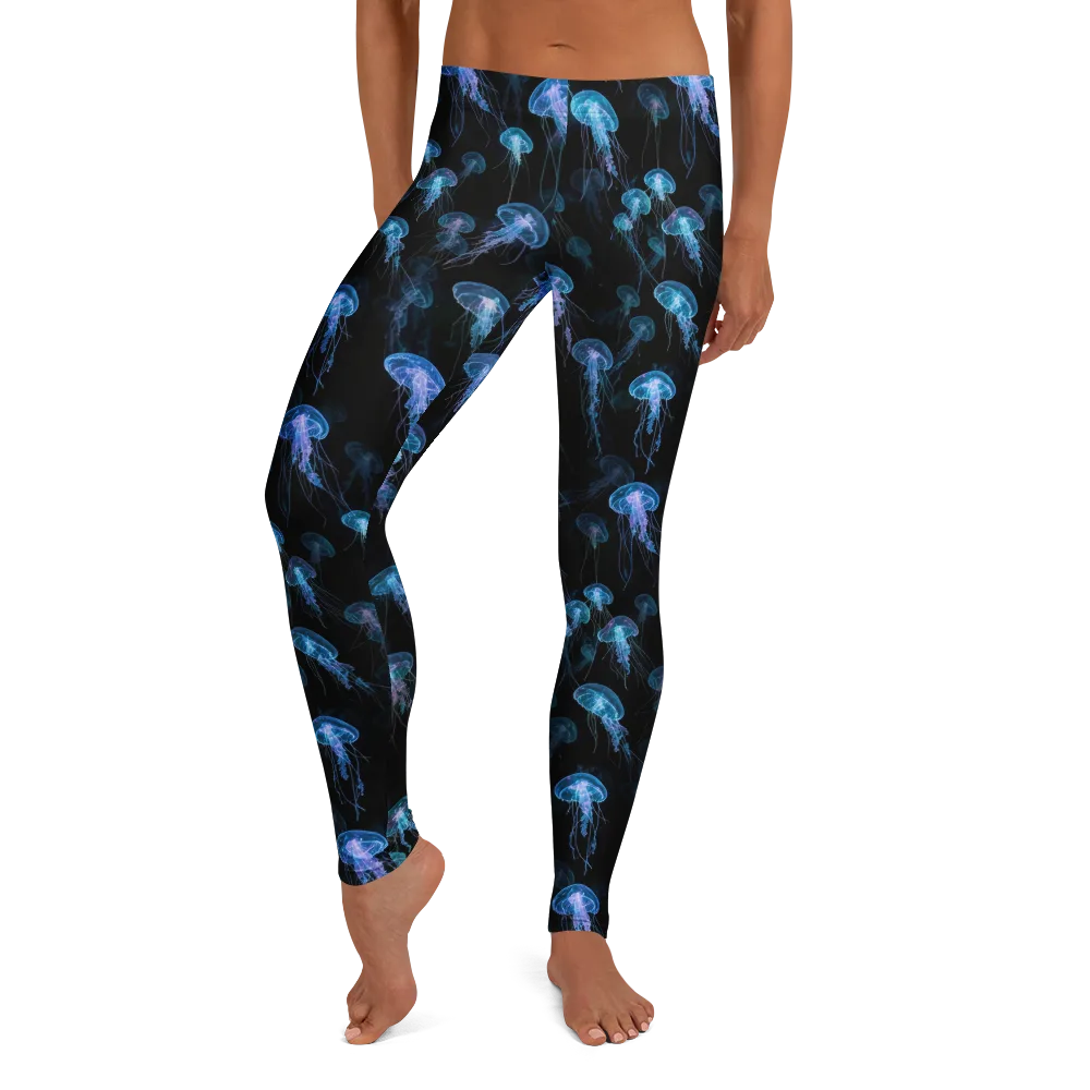 Deep Sea Reverie on Leggings — Front