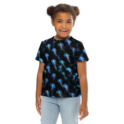 Deep Sea Reverie on a Kids Crew Neck T-Shirt