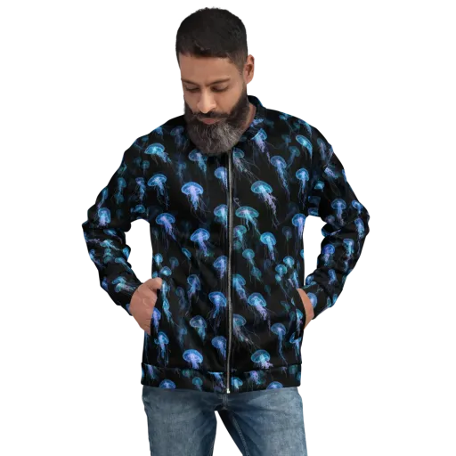 Deep Sea Reverie on a Bomber Jacket