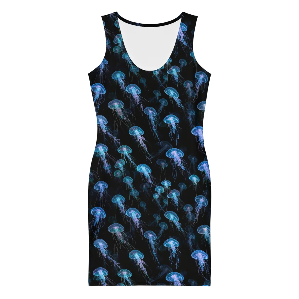 Deep Sea Reverie on Bodycon Dress — Front