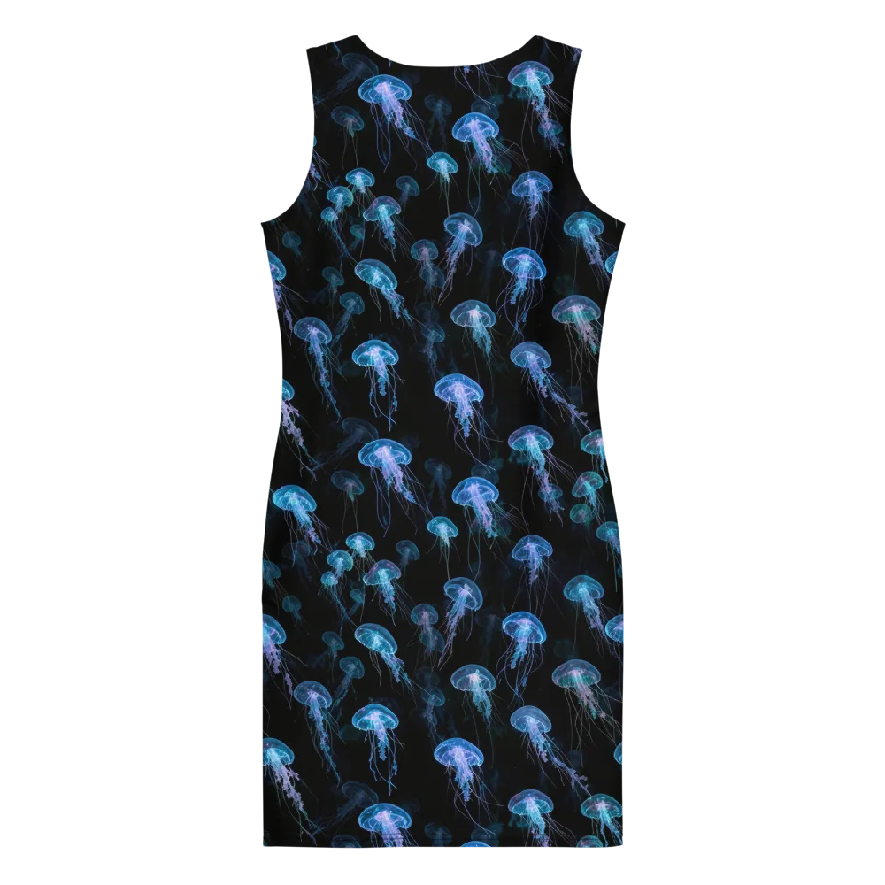 Deep Sea Reverie on Bodycon Dress — Back