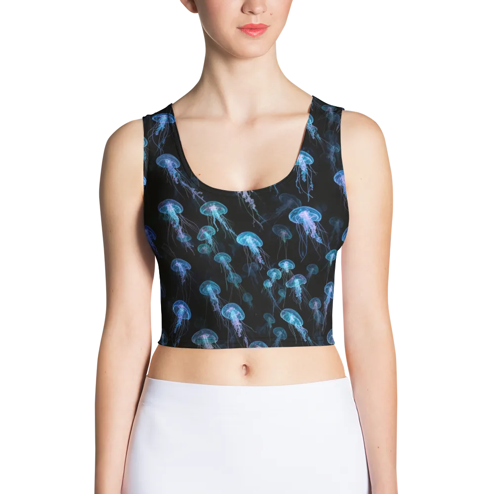 Deep Sea Reverie on Crop Top — Front