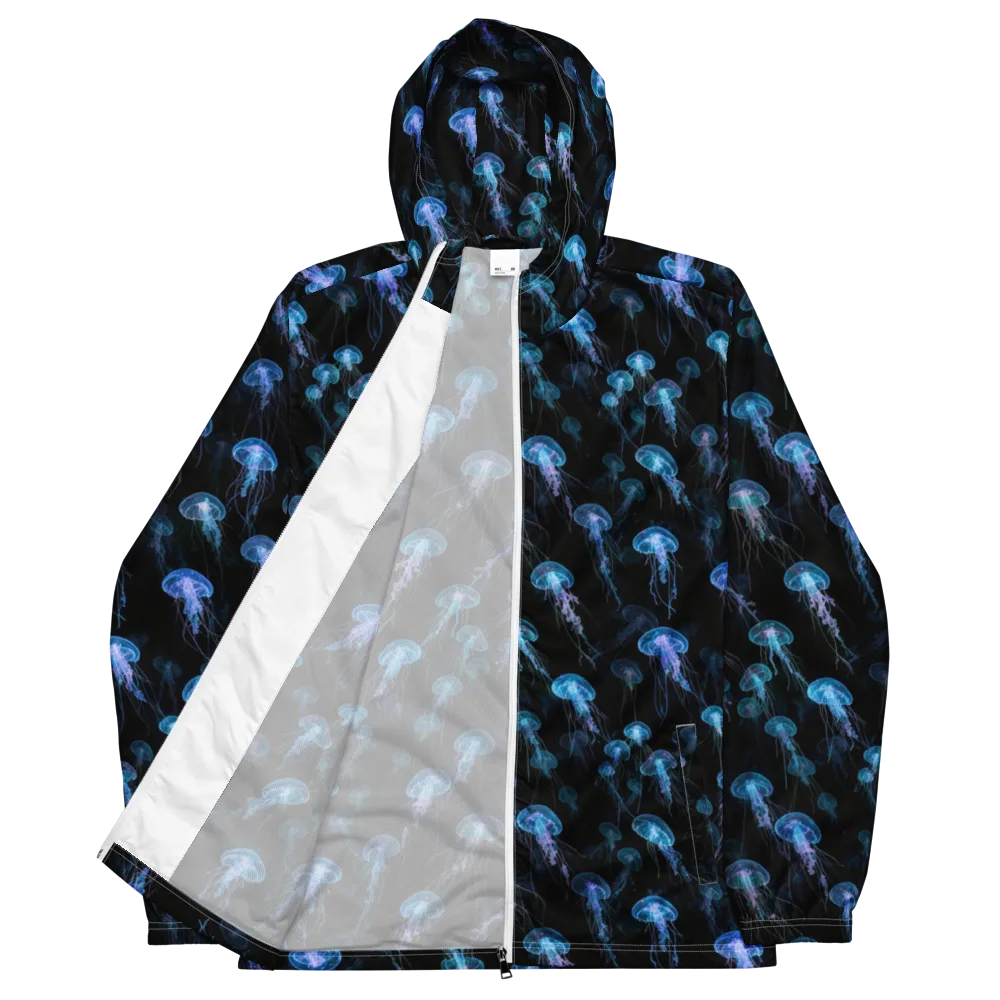 Deep Sea Reverie on Men's Windbreaker — Front