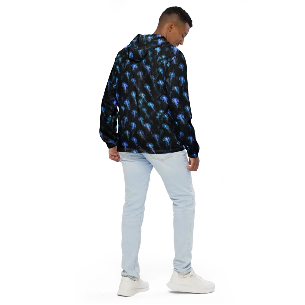 Deep Sea Reverie on Men's Windbreaker — Back
