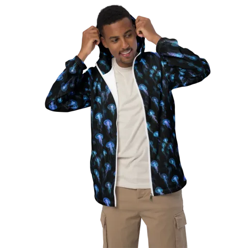 Deep Sea Reverie on a Men's Windbreaker