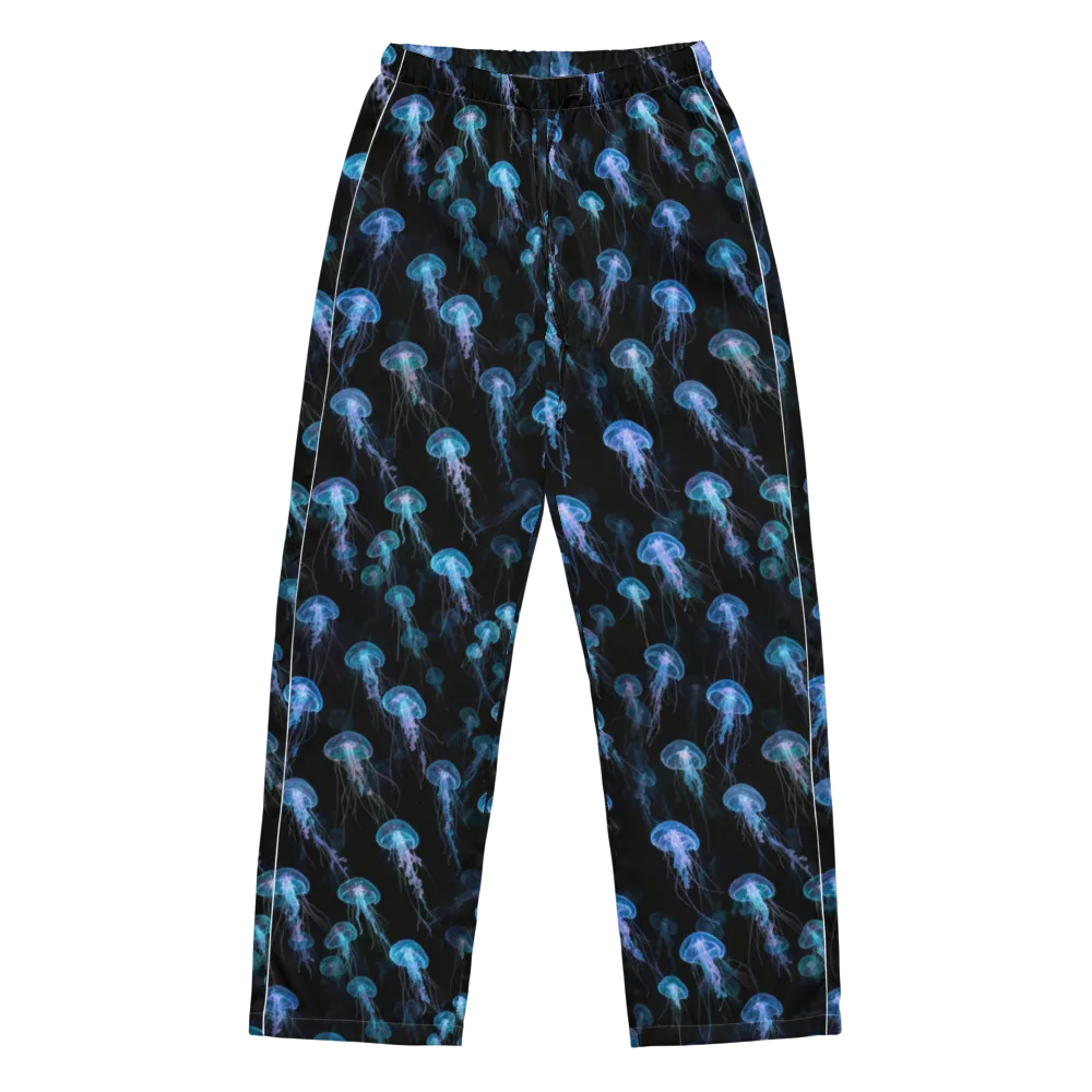 Deep Sea Reverie on Women's Pajama Pants — Front