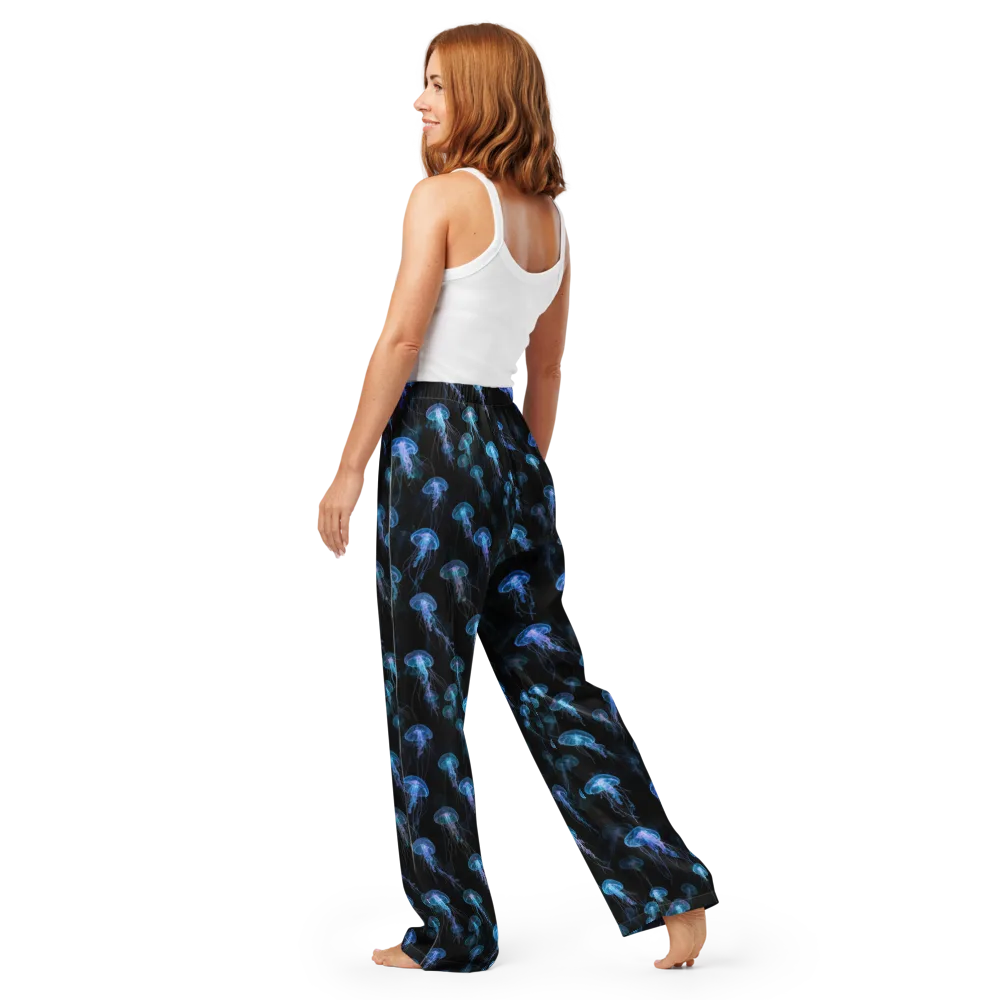 Deep Sea Reverie on Women's Pajama Pants — Back