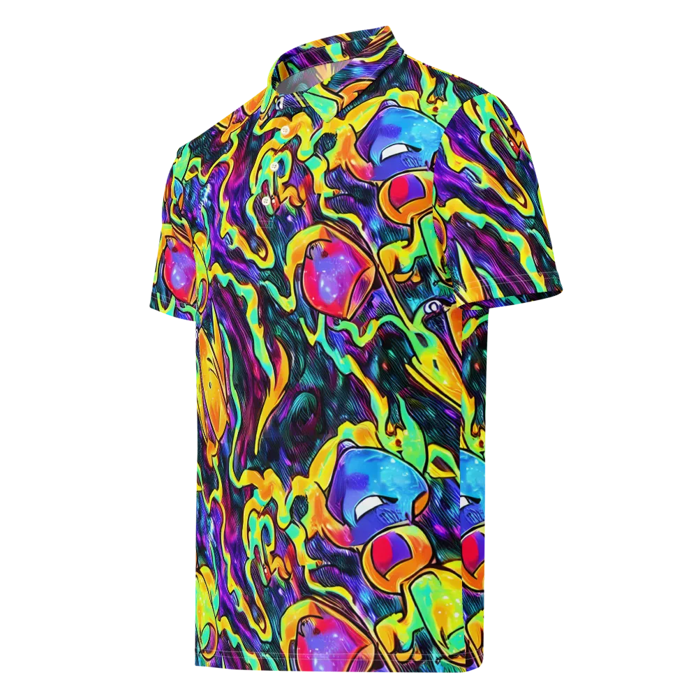 Spectrum After Dark on Men's Slim Fit Polo Shirt — Left Front