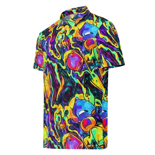 Spectrum After Dark on a Men's Slim Fit Polo Shirt