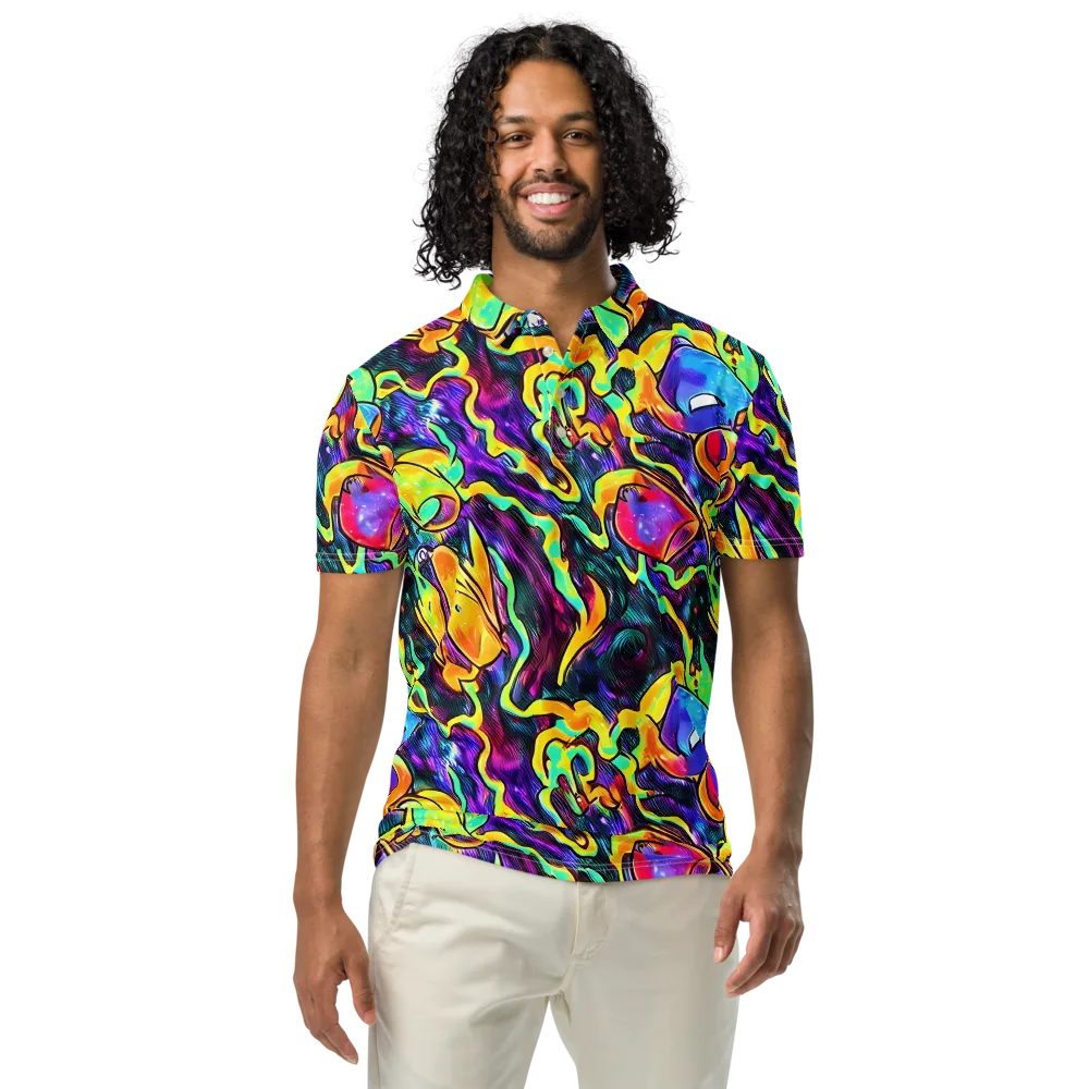 Spectrum After Dark on Men's Slim Fit Polo Shirt — Front