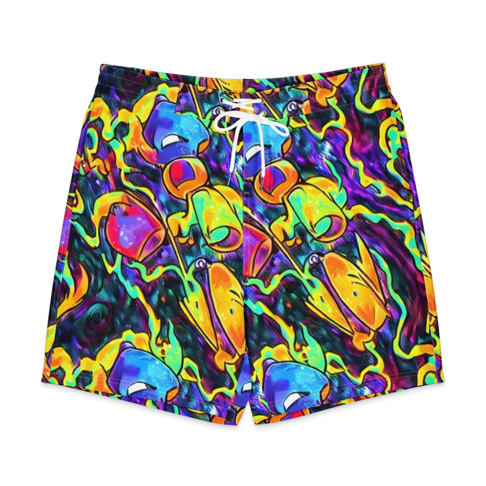 Spectrum After Dark on Men's Board Shorts — Front