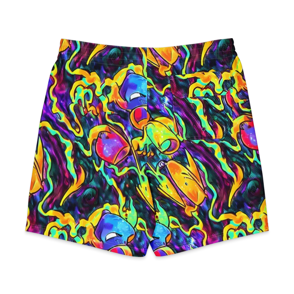 Spectrum After Dark on Men's Board Shorts — Back