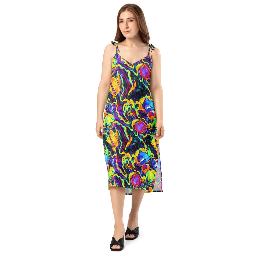 Spectrum After Dark on Slip Dress — Front