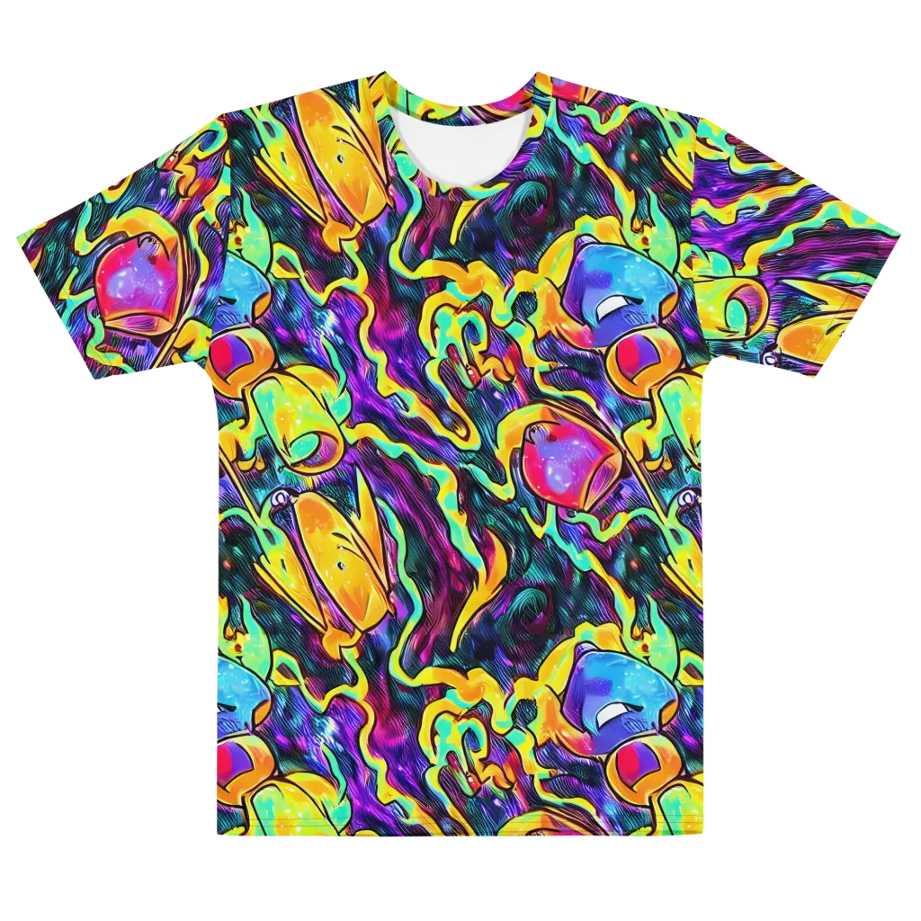 Spectrum After Dark on Men's Cotton Crew Neck T-Shirt — Front