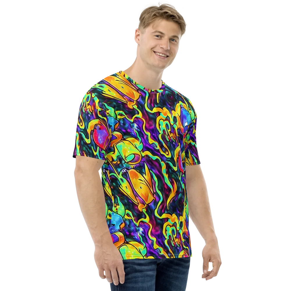 Spectrum After Dark on Men's Crew Neck T-Shirt — Right