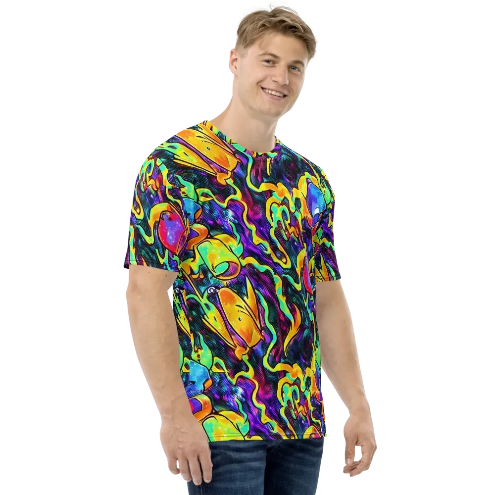 Spectrum After Dark on Men's Crew Neck T-Shirt — Right