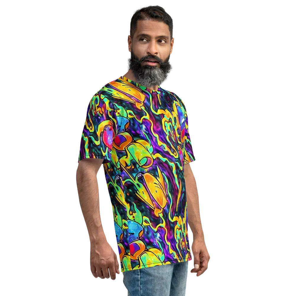 Spectrum After Dark on Men's Crew Neck T-Shirt — Right