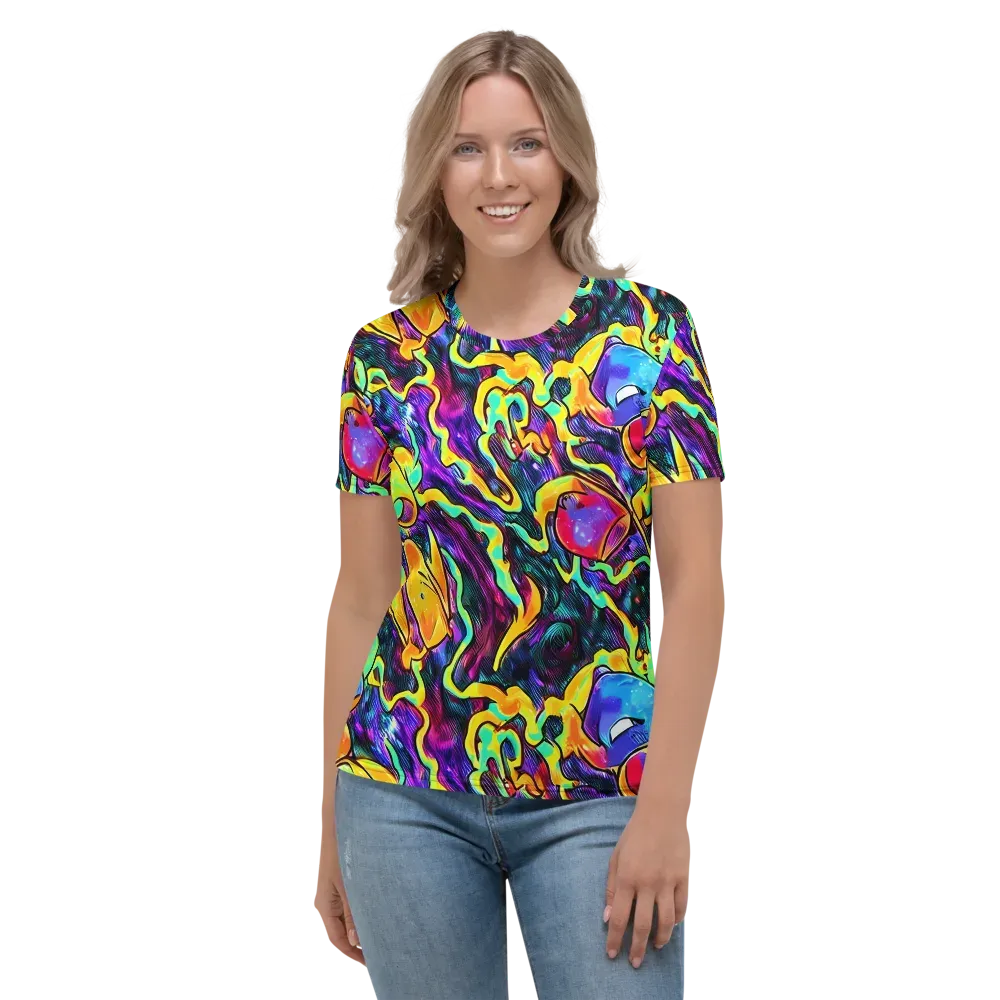 Spectrum After Dark on Women's Crew Neck T-Shirt — Front