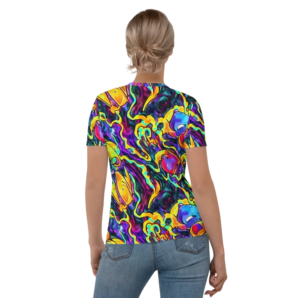 Spectrum After Dark on Women's Crew Neck T-Shirt — Back